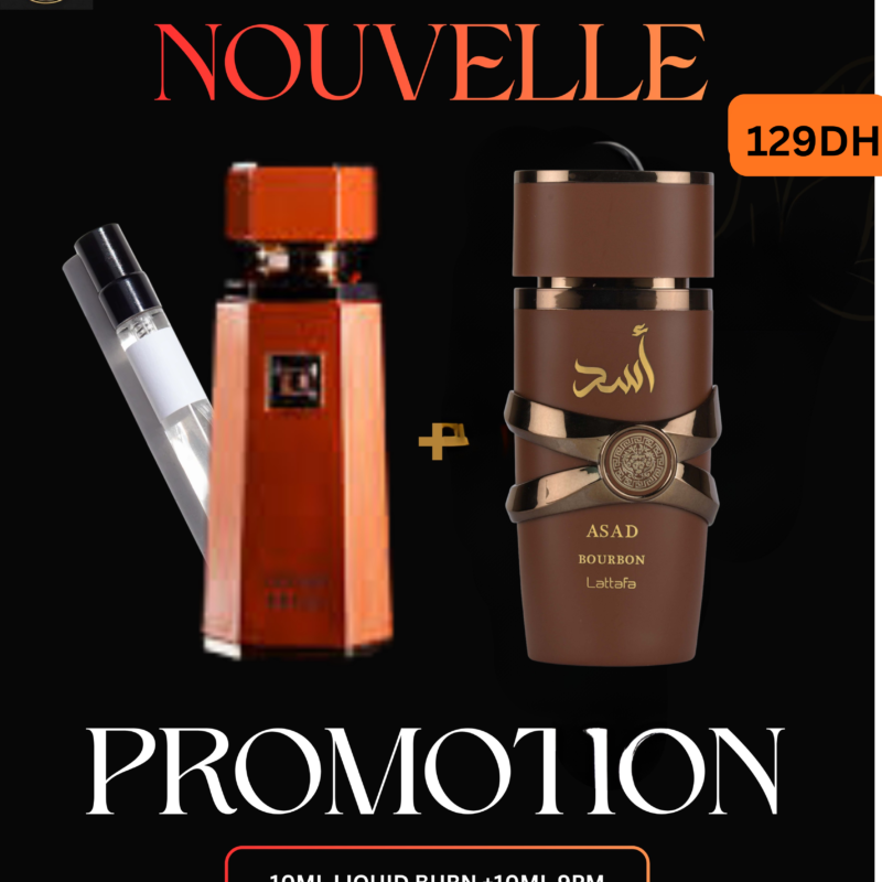 PROMOTION: 10ML ASAD BOURBON +10ML LIQUID BRUN