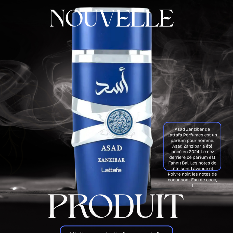 Asad Zanzibar Lattafa Perfumes pour homme